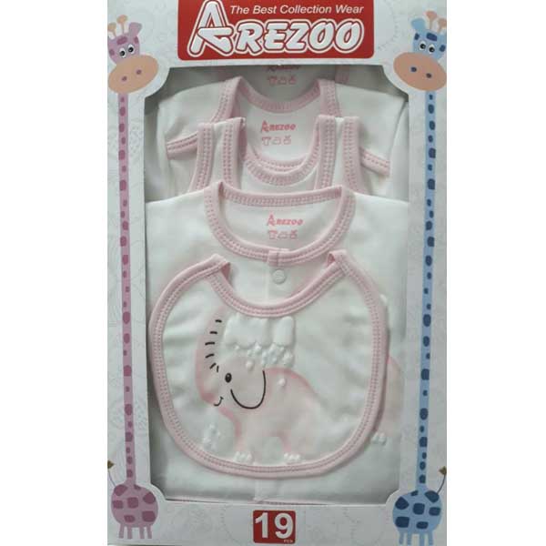 ست 19 تکه لباس نوزاد آرزو طرح فیل