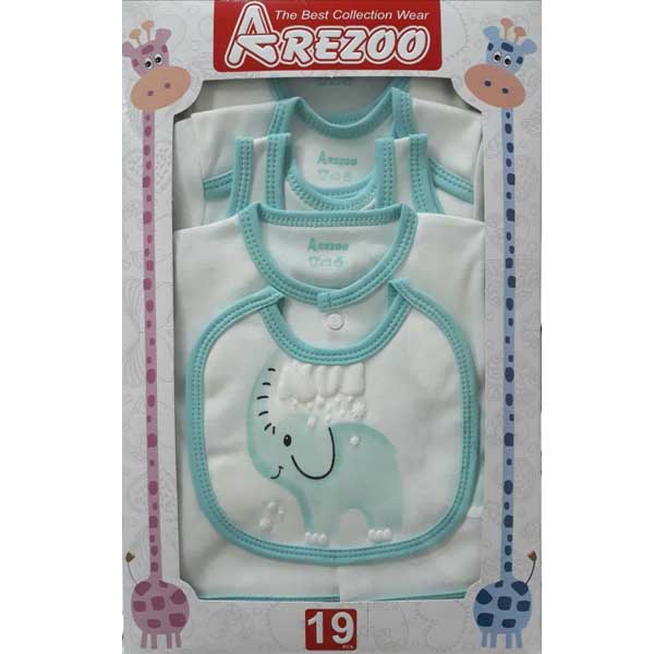 ست 19 تکه لباس نوزاد آرزو طرح فیل