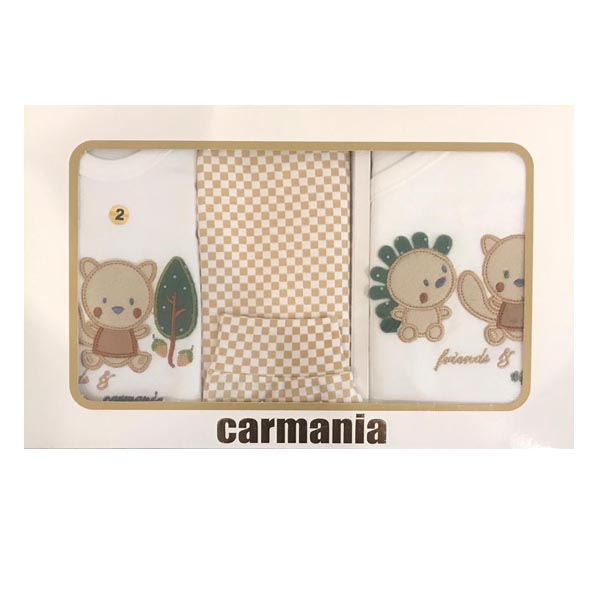 ست لباس نوزادی 5 تکه کارمانیا طرح گلدوزی 0060